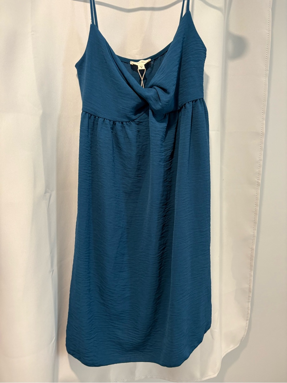 NWT see you Monday Sleeveless Teal Blue Spaghetti Strap Dress